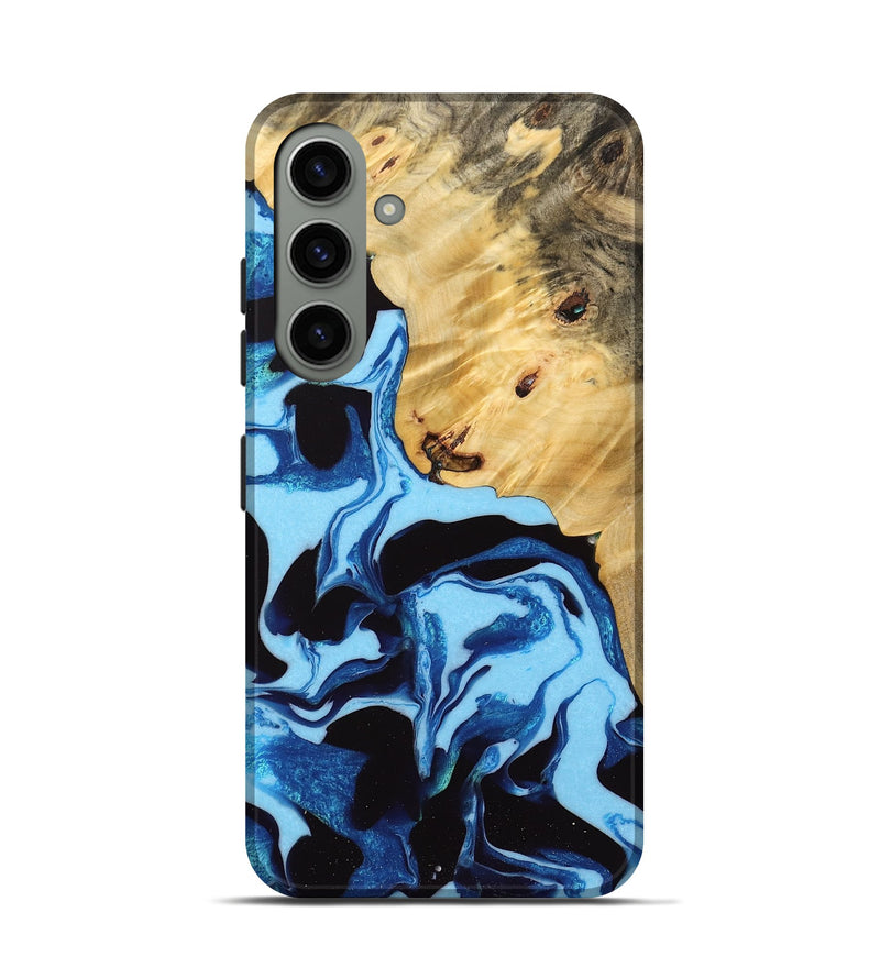 Galaxy S24 Wood Live Edge Phone Case - Colman (Blue, 732324)