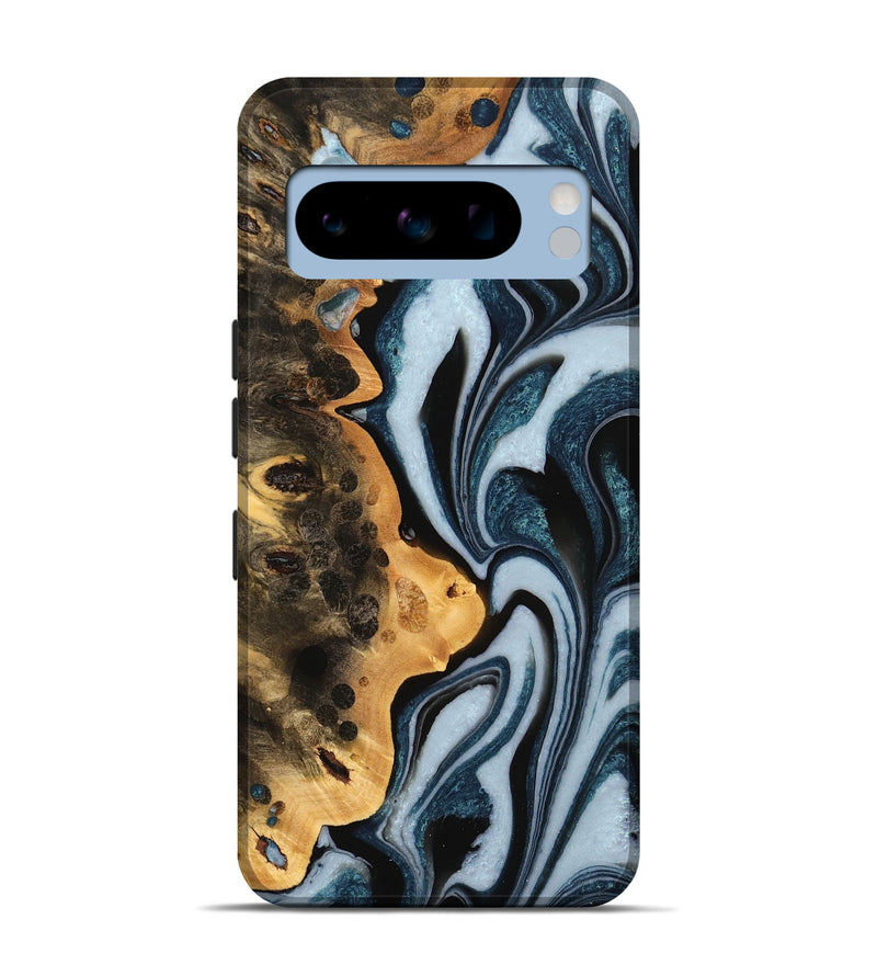 Pixel 8 Pro Wood Live Edge Phone Case - Aryan (Black & White, 732328)