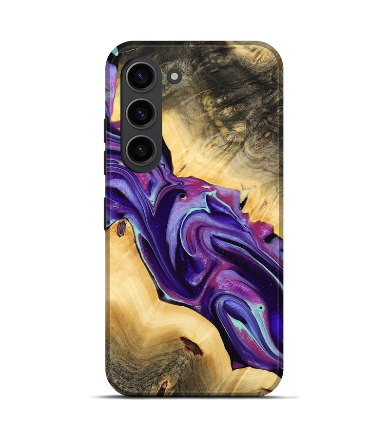 Galaxy S23 Wood Live Edge Phone Case - Reggi (Purple, 732331)