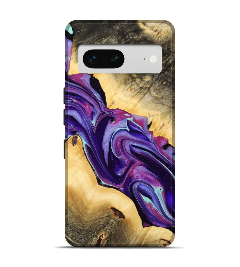 Pixel 7 Wood Live Edge Phone Case - Reggi (Purple, 732331)