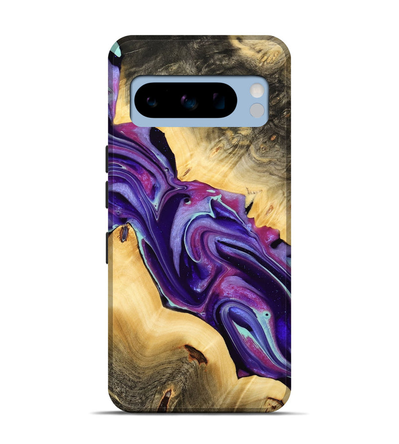 Pixel 8 Pro Wood Live Edge Phone Case - Reggi (Purple, 732331)