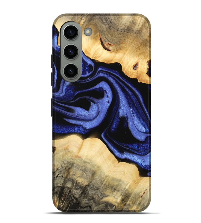 Galaxy S23 Plus Wood Live Edge Phone Case - Honor (Blue, 732335)