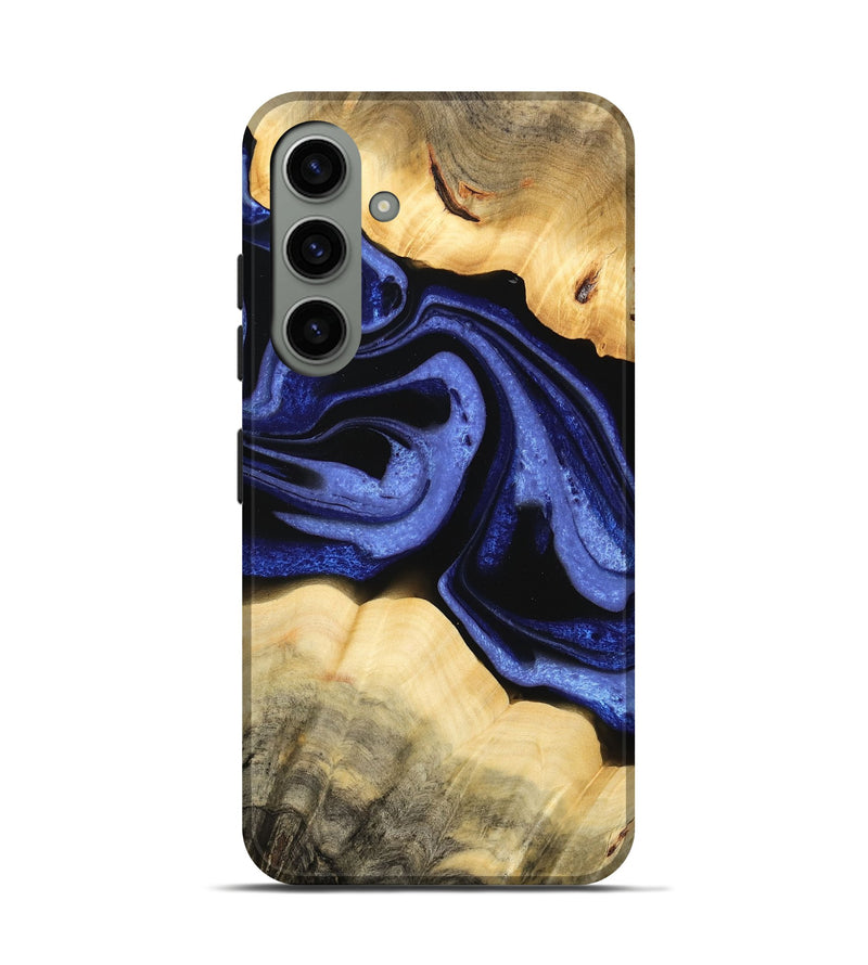 Galaxy S24 Wood Live Edge Phone Case - Honor (Blue, 732335)