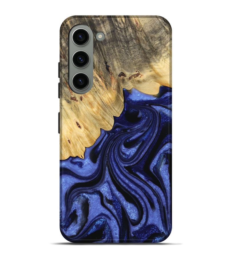 Galaxy S23 Plus Wood Live Edge Phone Case - Raychel (Blue, 732339)