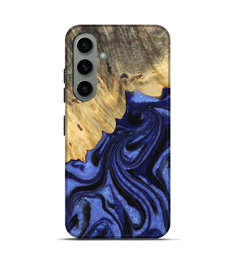 Galaxy S24 Wood Live Edge Phone Case - Raychel (Blue, 732339)