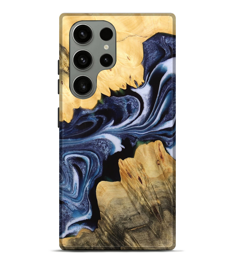 Galaxy S23 Ultra Wood Live Edge Phone Case - Alane (Blue, 732346)