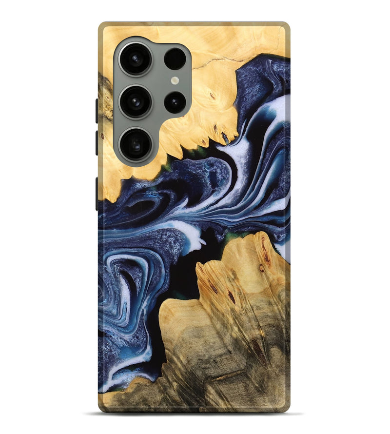 Galaxy S24 Ultra Wood Live Edge Phone Case - Alane (Blue, 732346)