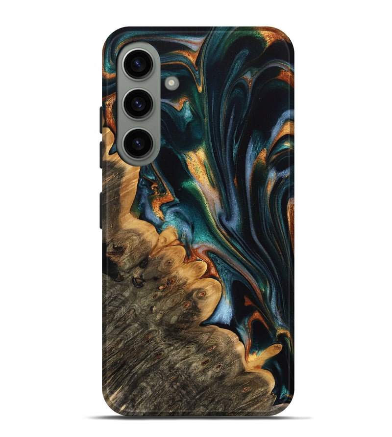 Galaxy S24 Plus Wood Live Edge Phone Case - Loretto (Green, 732353)