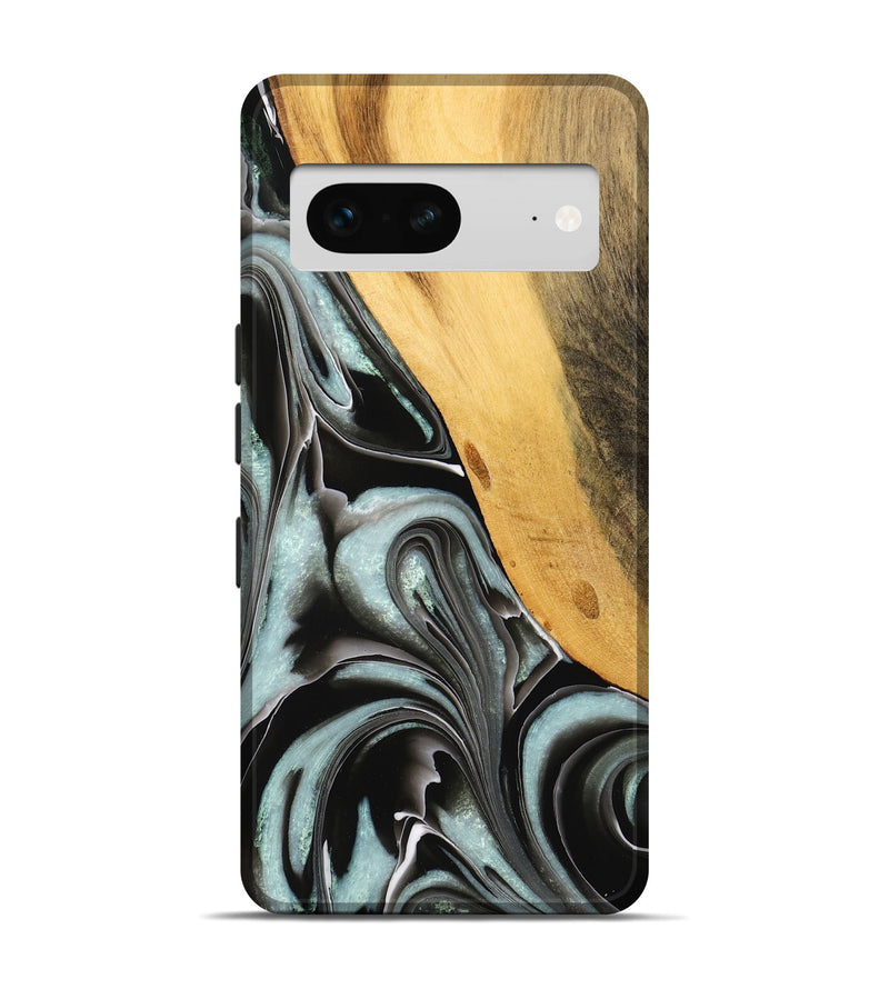 Pixel 7 Wood Live Edge Phone Case - Sallee (Black & White, 732366)