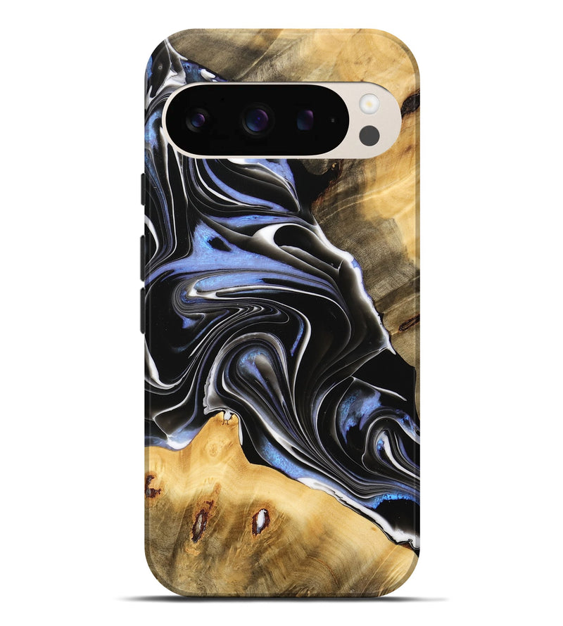 Pixel 9 Pro XL Wood Live Edge Phone Case - Elna (Black & White, 732375)