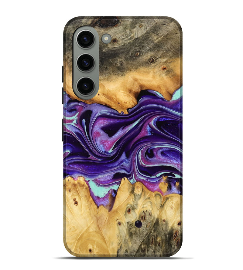 Galaxy S23 Plus Wood Live Edge Phone Case - Lezlie (Purple, 732377)