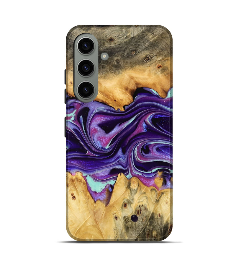 Galaxy S24 Wood Live Edge Phone Case - Lezlie (Purple, 732377)