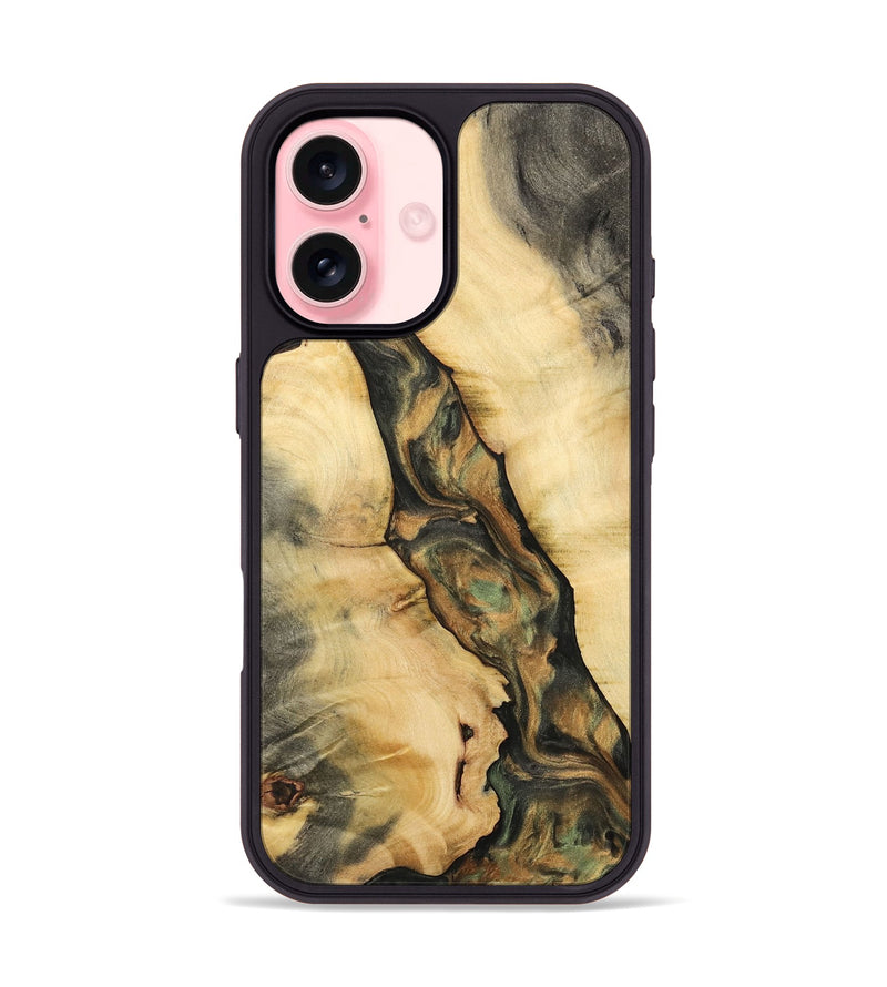 iPhone 16 Wood Phone Case - Nikita (Green, 732384)