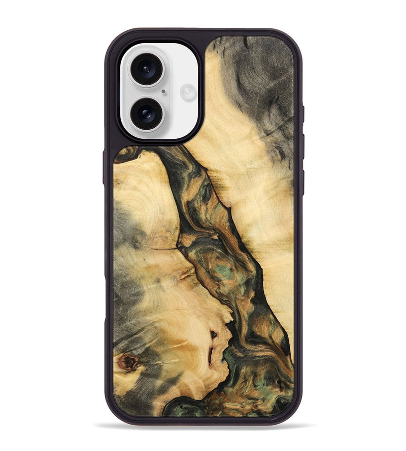 iPhone 16 Plus Wood Phone Case - Nikita (Green, 732384)