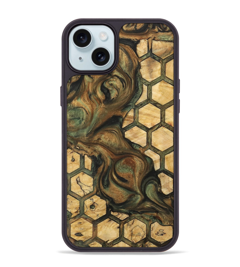 iPhone 15 Plus Wood Phone Case - Tabbie (Pattern, 732390)