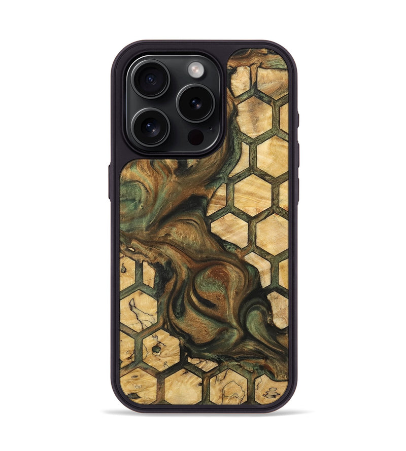 iPhone 15 Pro Wood Phone Case - Tabbie (Pattern, 732390)