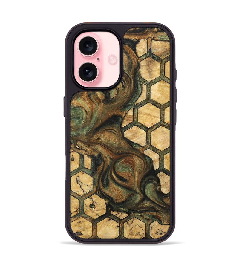 iPhone 16 Wood Phone Case - Tabbie (Pattern, 732390)