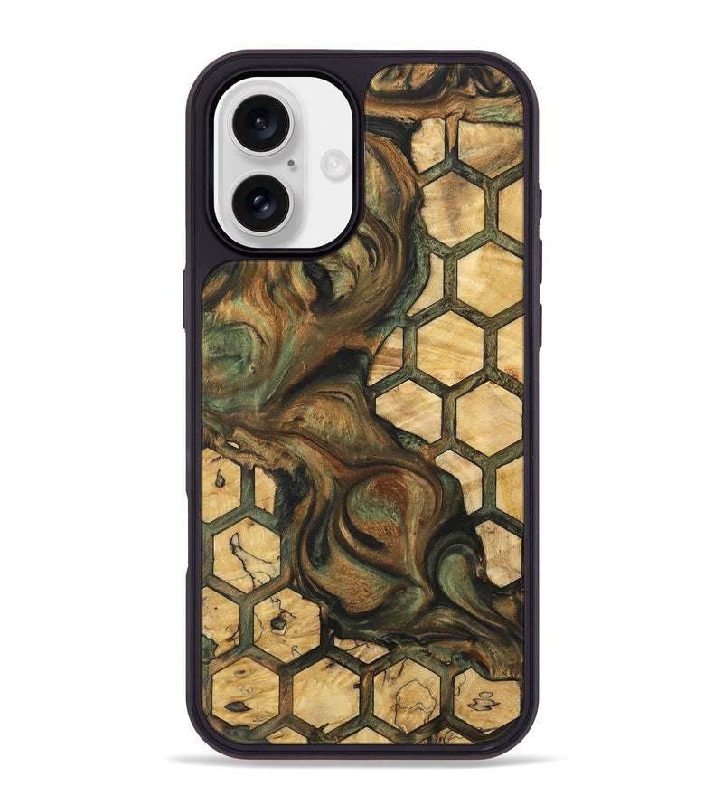 iPhone 16 Plus Wood Phone Case - Tabbie (Pattern, 732390)