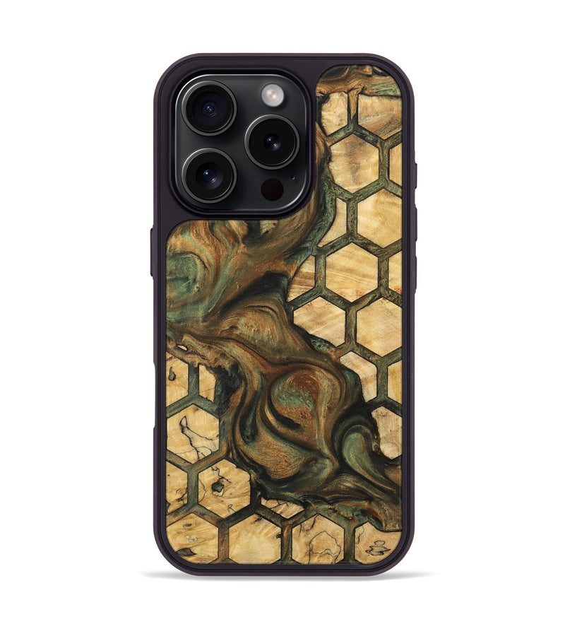 iPhone 16 Pro Wood Phone Case - Tabbie (Pattern, 732390)