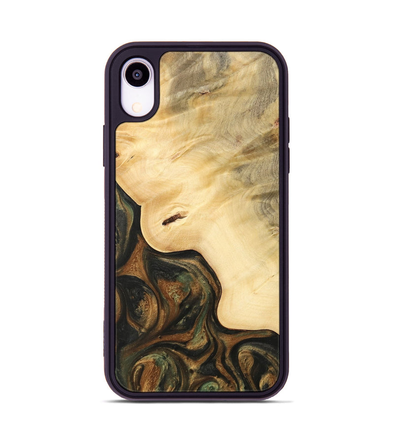 iPhone Xr Wood Phone Case - Camryn (Green, 732395)