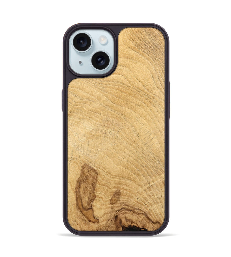 iPhone 15 Wood Phone Case - Bibby (Wood Burl, 732409)