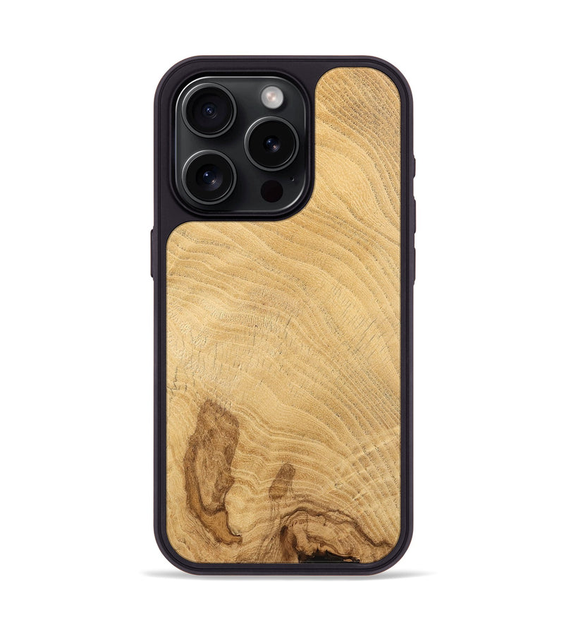 iPhone 15 Pro Wood Phone Case - Bibby (Wood Burl, 732409)