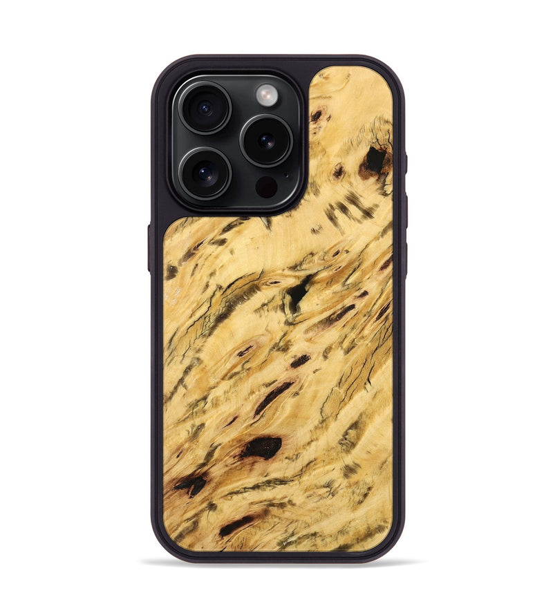 iPhone 15 Pro Wood Phone Case - Buelah (Wood Burl, 732413)