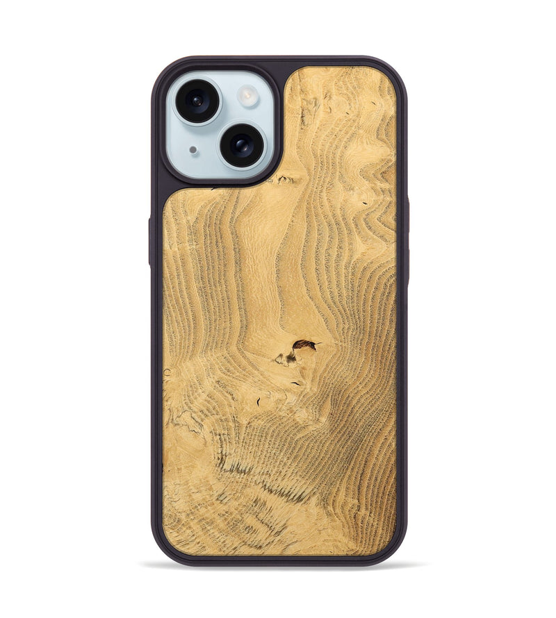 iPhone 15 Wood Phone Case - Vina (Wood Burl, 732414)