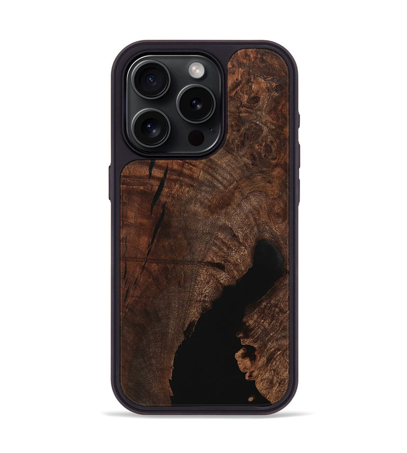 iPhone 15 Pro Wood Phone Case - Kiera (Wood Burl, 732453)