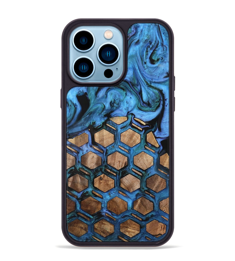 iPhone 14 Pro Max Wood Phone Case - Carree (Pattern, 732461)