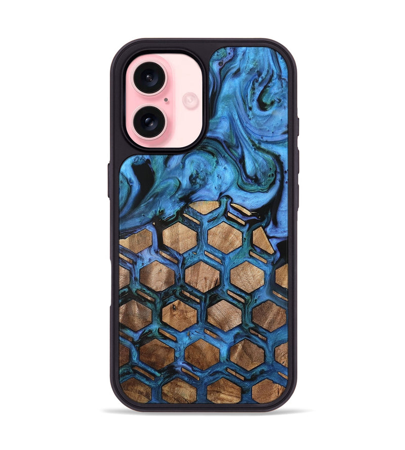 iPhone 16 Wood Phone Case - Carree (Pattern, 732461)