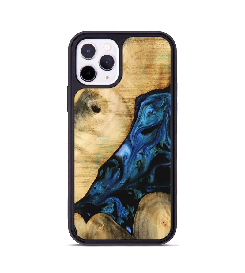 iPhone 11 Pro Wood Phone Case - Missagh (Blue, 732462)