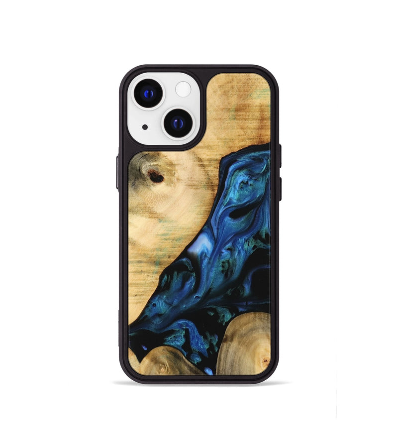 iPhone 13 mini Wood Phone Case - Missagh (Blue, 732462)