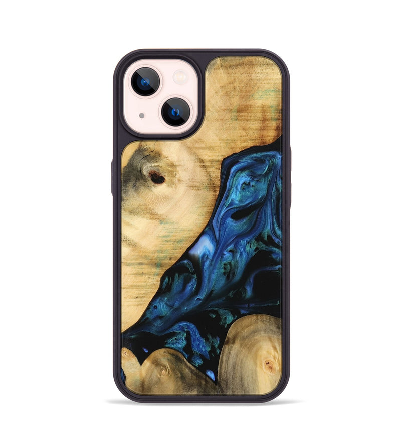 iPhone 14 Wood Phone Case - Missagh (Blue, 732462)