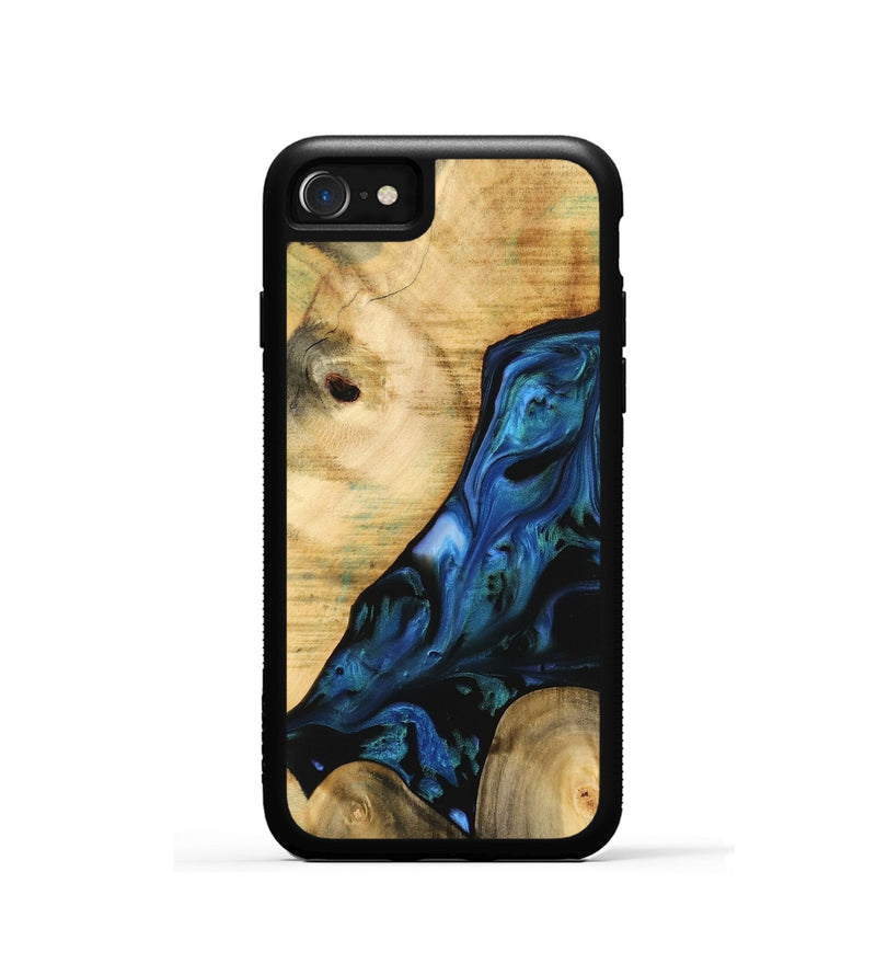 iPhone SE Wood Phone Case - Missagh (Blue, 732462)