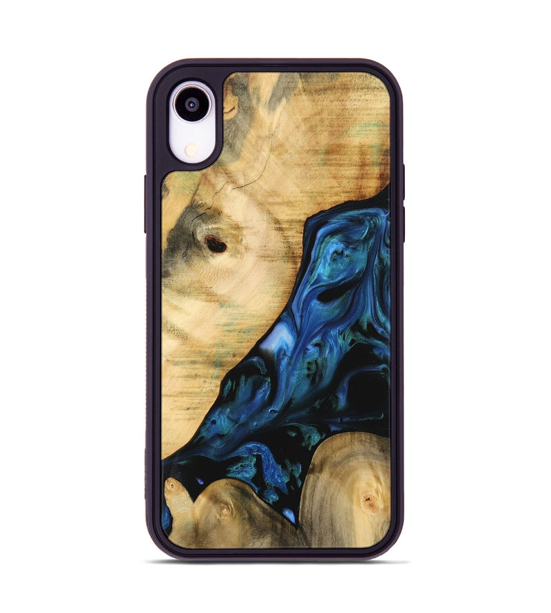 iPhone Xr Wood Phone Case - Missagh (Blue, 732462)