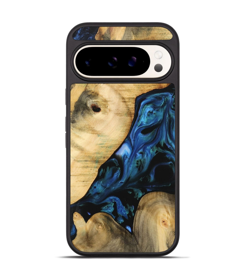 Pixel 9 Wood Phone Case - Missagh (Blue, 732462)