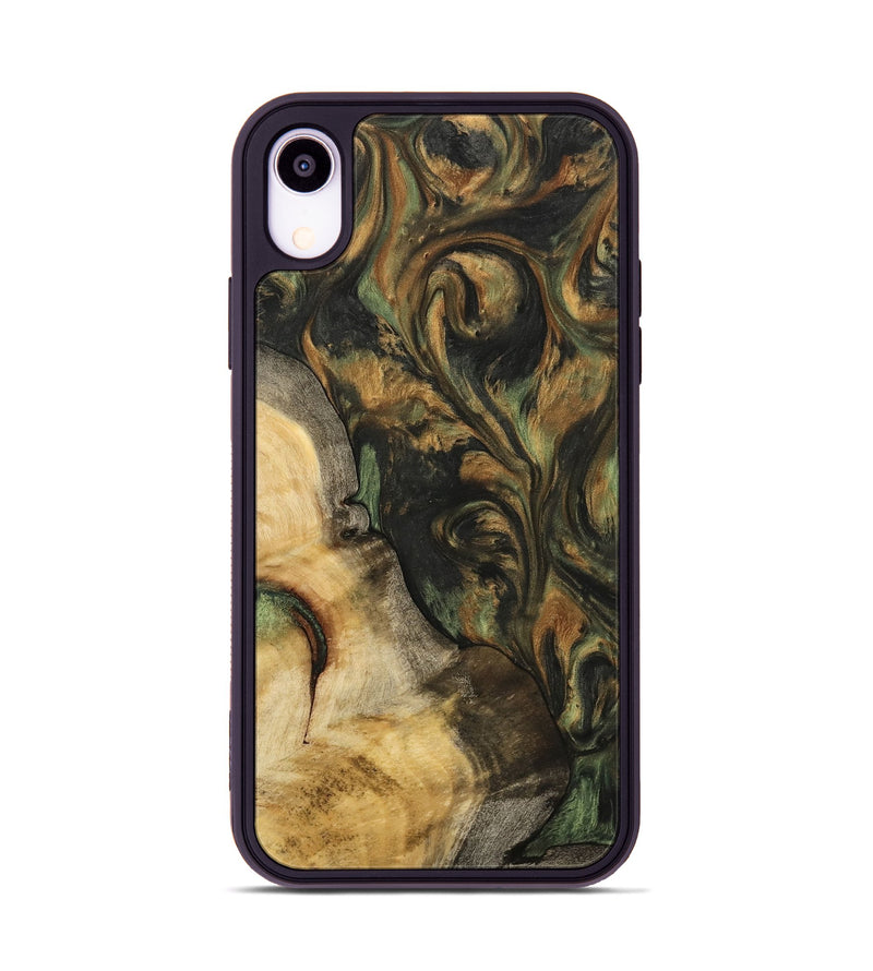 iPhone Xr Wood Phone Case - Edric (Green, 732465)