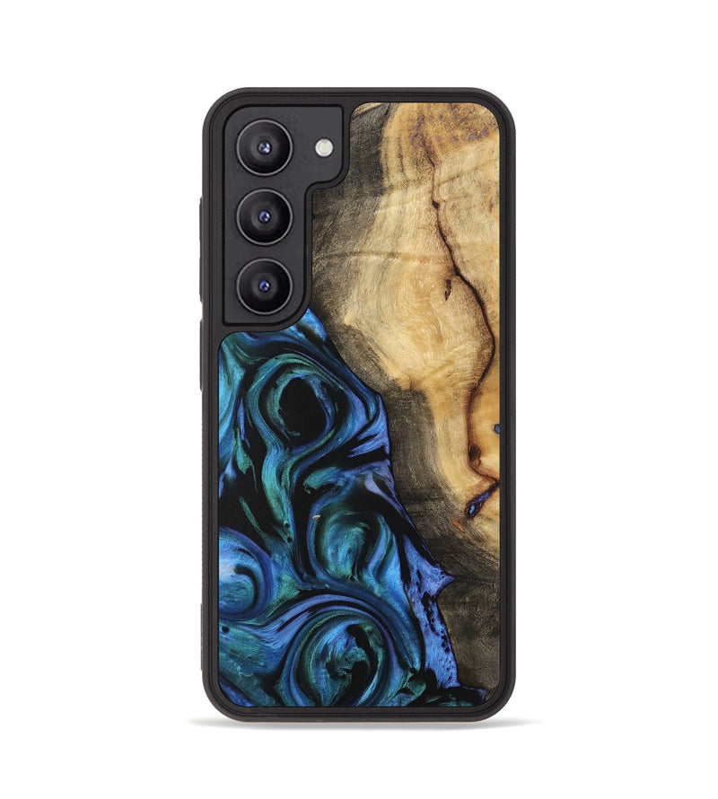 Galaxy S23 Wood Phone Case - Tiera (Blue, 732477)