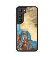 Galaxy S23 Wood Phone Case - Adron (Teal & Gold, 732483)