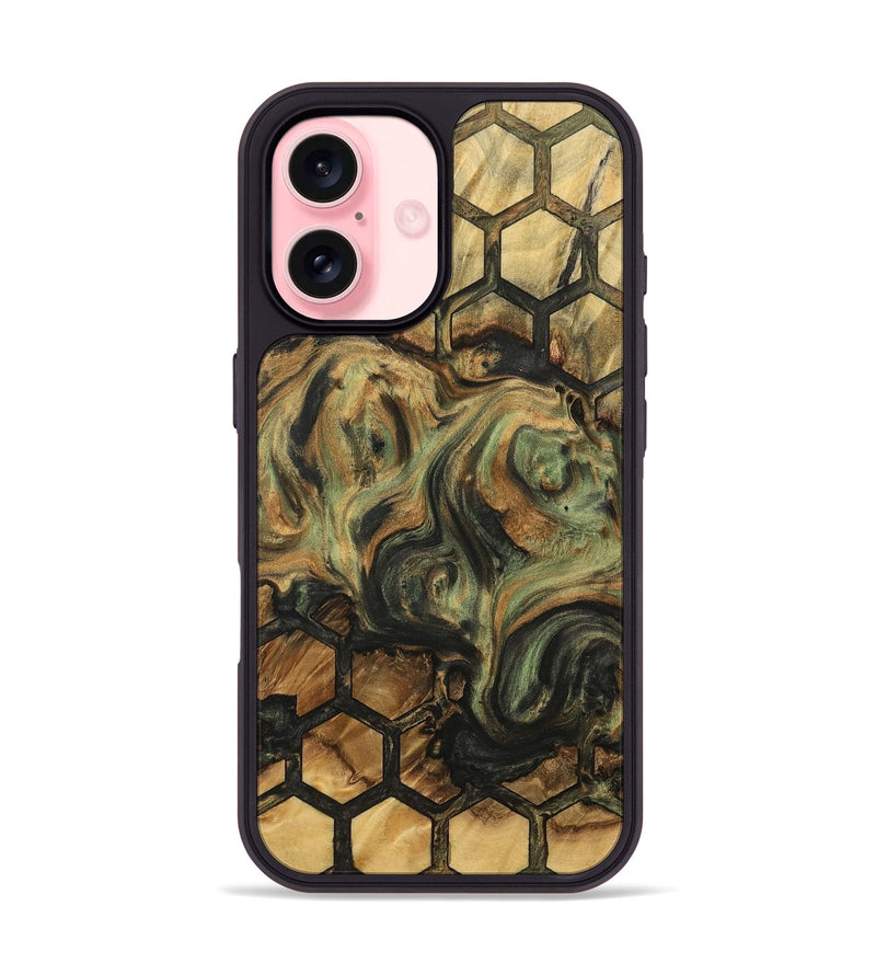 iPhone 16 Wood Phone Case - Tishie (Pattern, 732500)