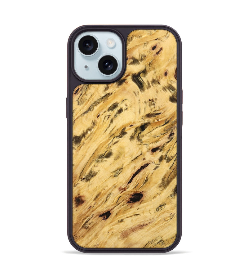 iPhone 15 Wood Phone Case - Daune (Wood Burl, 732502)