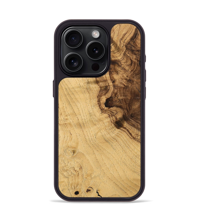 iPhone 15 Pro Wood Phone Case - Hanson (Wood Burl, 732506)