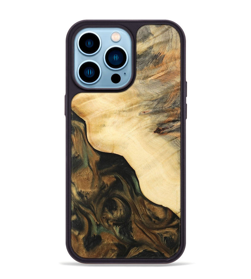 iPhone 14 Pro Max Wood Phone Case - Pheobe (Green, 732507)