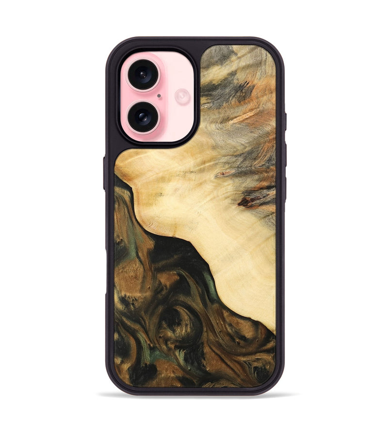 iPhone 16 Wood Phone Case - Pheobe (Green, 732507)