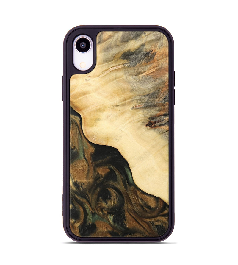 iPhone Xr Wood Phone Case - Pheobe (Green, 732507)