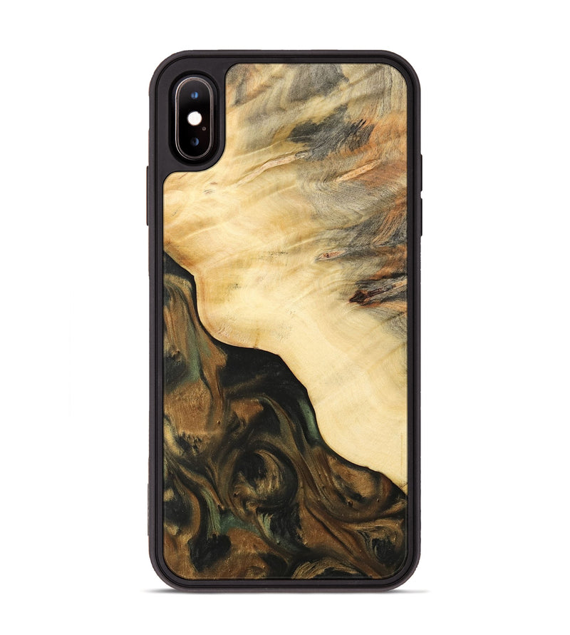 iPhone Xs Max Wood Phone Case - Pheobe (Green, 732507)