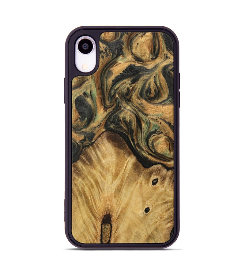 iPhone Xr Wood Phone Case - Zheng (Green, 732513)