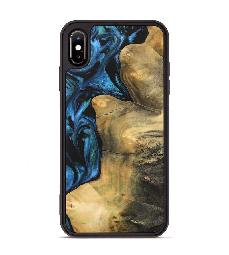 iPhone Xs Max Wood Phone Case - Oris (Blue, 732516)