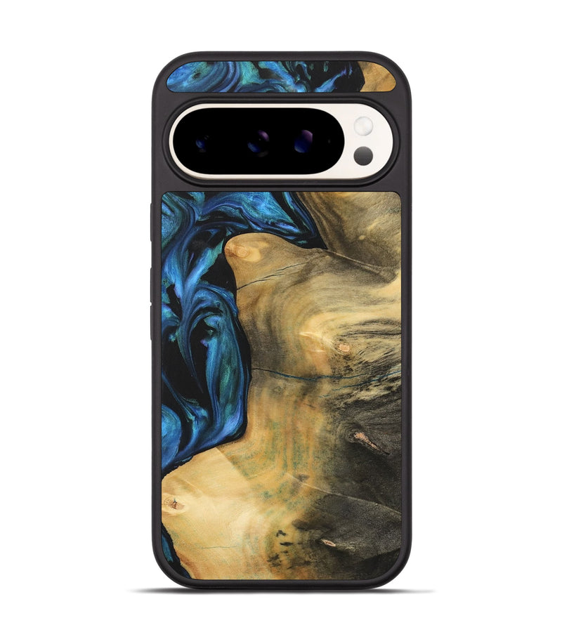 Pixel 9 Pro Wood Phone Case - Oris (Blue, 732516)